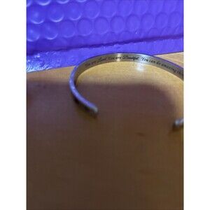 Women's Inspirational quotes Stainless Steel Open Cuff Bracelet